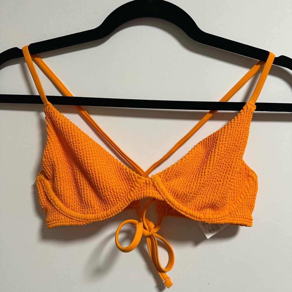 Hollister Bikini Set Purple and Orange Textured - Picture 7 of 10